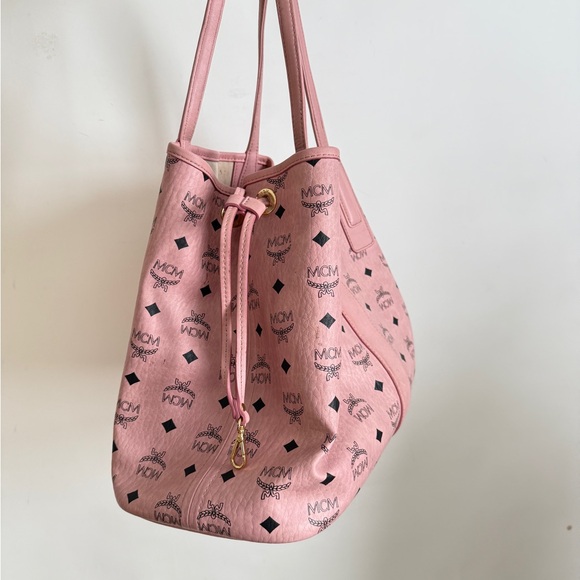Authentic MCM Liz Shopper Tote Pink AS IS - Picture 4 of 6
